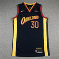 Men's Golden State Warriors Stephen Curry Navy Classics Jerseys City Edition