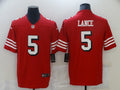Men's San Francisco 49ers Trey Lance #5 Red Vapor Limited Jerseys
