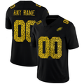 Custom1 Philadelphia Eagles Leopard Print Fashion Vapor Limited Jerseys Black Stitched American Football Jerseys
