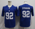 Men's New York Giants Michael Strahan #92 Blue Game Retired Player Jerseys