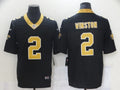 Men's New Orleans Saints Jameis Winston #2 Black Game Jerseys