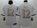 Men's Baltimore Ravens Jacoby Jones #12 White Game Jerseys