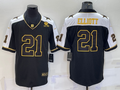 Men's Dallas Cowboys Ezekiel Elliott #21 Black Vapor Limited Jerseys