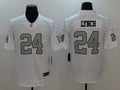 Men's Las Vegas Raiders Marshawn Lynch #24 White Game Player Jerseys