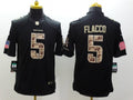 Men's Baltimore Ravens Joe Flacco #5 Black Player Game Jerseys