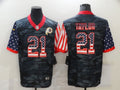 Men's Washington Commanders Sean Taylor #21 Gray Camouflage Game Player Jerseys
