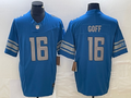 Men's Detroit Lions Jared Goff #16 Blue Vapor Limited Jerseys