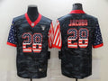 Men's Las Vegas Raiders Josh Jacobs #28 Grey Camouflage Game Jerseys