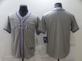 Men's Colorado Rockies Gray Replica Blank Jerseys