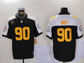 Men's Pittsburgh Steelers T.J. Watt #90 Black Alternate Game Player Jerseys