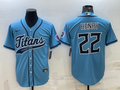 Men's Tennessee Titans Derrick Henry #22 Light Blue Game Jerseys