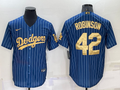 Men's Los Angeles Dodgers Jackie Robinson #42 Blue Player Jerseys