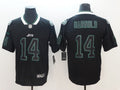 Men's New York Jets Sam Darnold #14 Black Game Jerseys