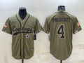 Men's Dallas Cowboys Dak Prescott #4 Olive 2022 Salute To Service Limited Jerseys Joint Edition