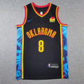 Unisex Oklahoma City Thunder Jalen Williams 2024/25 Embroidered Swingman Jersey City Edition