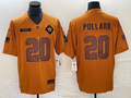 Men's Dallas Cowboys Tony Pollard #20 Brown 2023 Salute To Service Retired Player Limited Jerseys