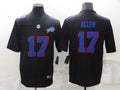 Men's Buffalo Bills #17 Josh Allen Black Game Jerseys