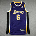 Men's Los Angeles Lakers LeBron James #6 Purple 2022/23 Swingman Player Jerseys