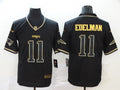 Men's New England Patriots #11 Julian Edelman Black Player Game Jerseys