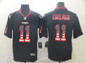 Men's New England Patriots #11 Julian Edelman Black Alternate Game Jerseys