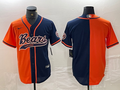 Men's Chicago Bears Orange/Navy Blank Jerseys Joint Edition