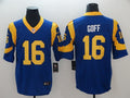 Men's Los Angeles Rams Jared Goff #16 Blue Game Jerseys