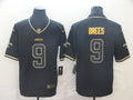 Men's New Orleans Saints #9 Drew Brees Black Team Color Game Jerseys