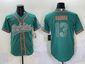 Men's Miami Dolphins Dan Marino #13 Aqua Game Jersey