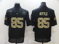 Men's San Francisco 49ers #85 George Kittle Black Alternate Game Player Jerseys