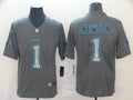 Men's Carolina Panthers Cam Newton #1 Gray Game Jerseys