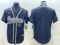 Men's Dallas Cowboys Black RFLCTV Limited Blank Jerseys